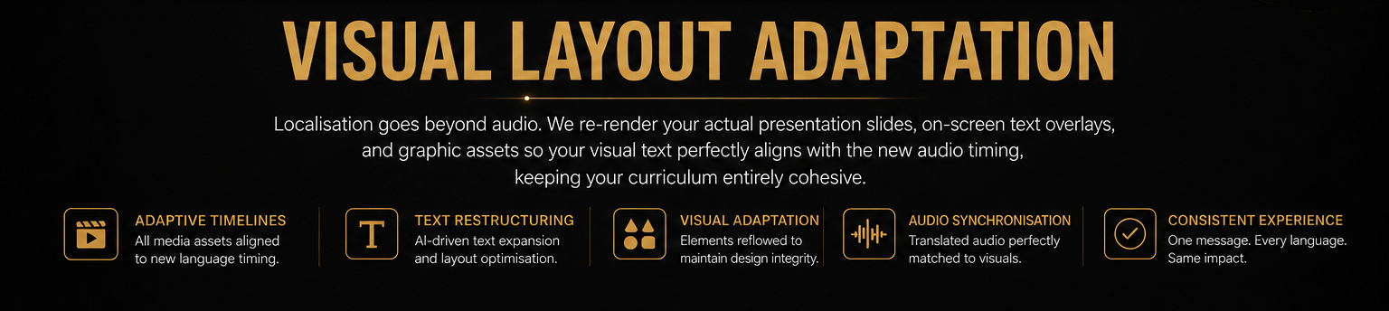 Visual layout adaption